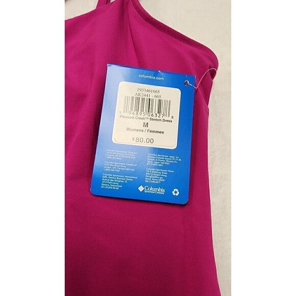 NWT Columbia Pleasant Creek Stretch Active Dress w/ Built in Shorts Pink Medium - Picture 5 of 7